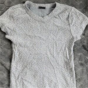 Brandy Melville Light blue Floral Tee